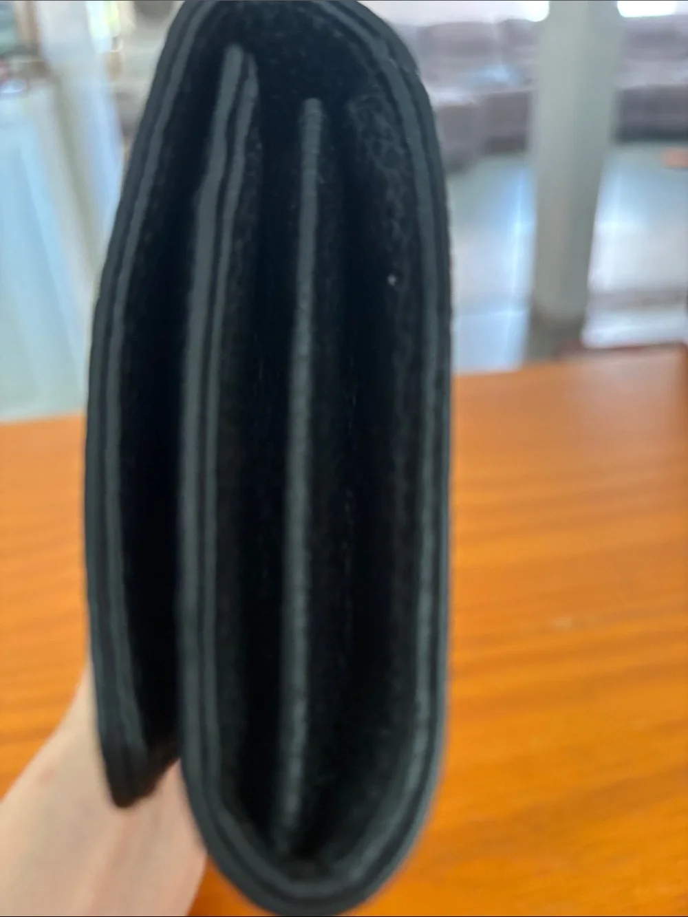 Michael Kors Black Pebbled Leather Logo Continental Wallet with Gold Hardware